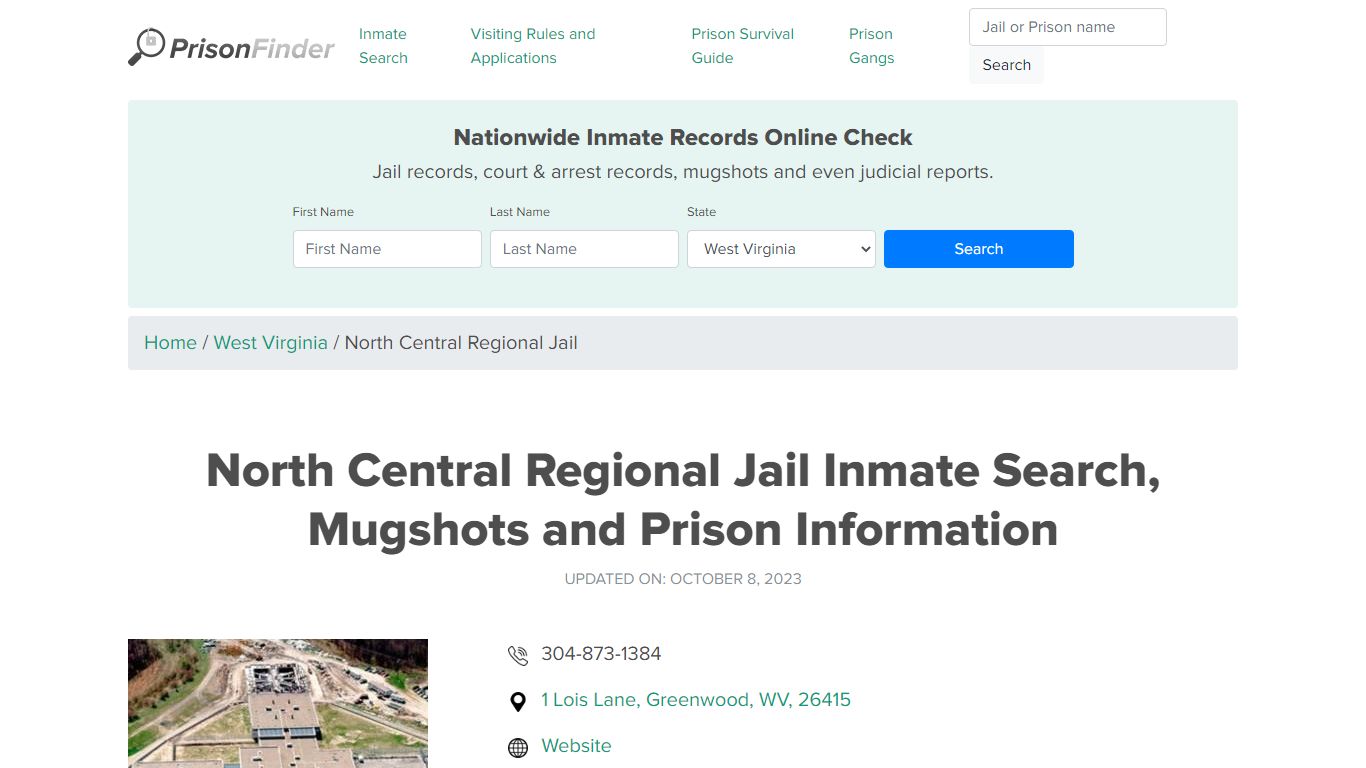 North Central Regional Jail Inmate Search, Visitation, Phone no ...
