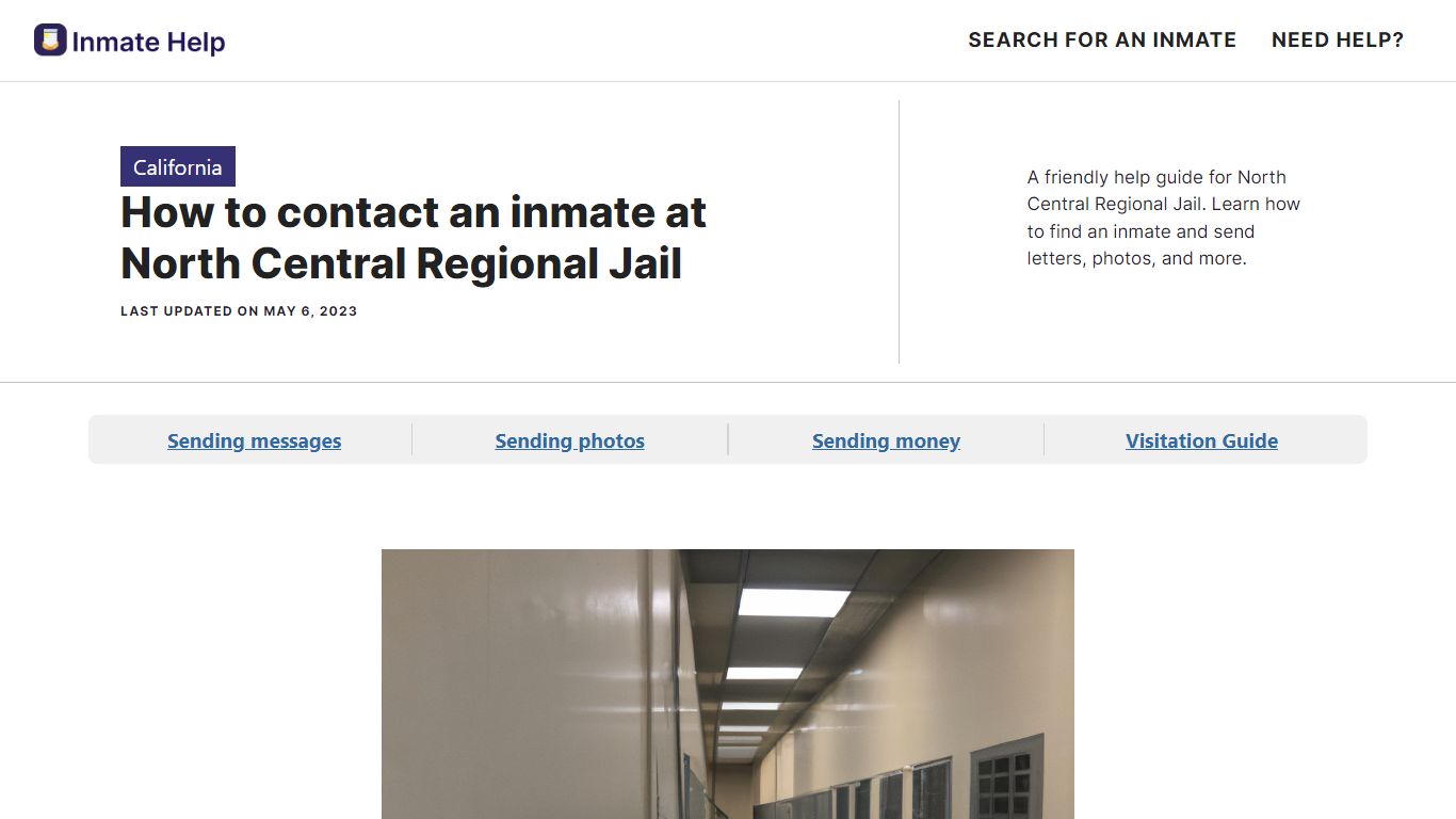 How to contact an inmate at North Central Regional Jail